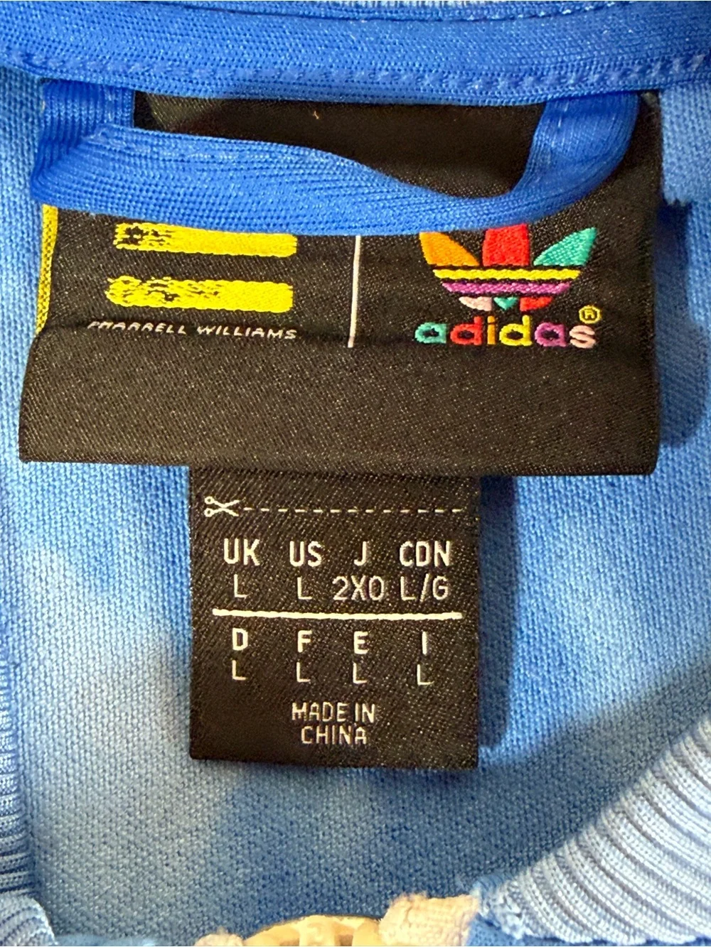 Adidas Pharrell Williams‎ Humanrace Hu Holi Blue Track Jacket Size Large